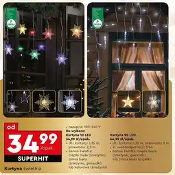 Biedronka Kurtyna 90led sopelki barwa zimna biała oferta