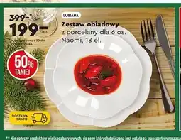 Biedronka Zestaw obiadowy naomi Lubiana oferta
