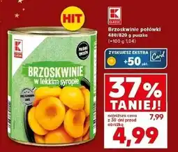 Kaufland Brzoskwinie połówki K-Classic oferta