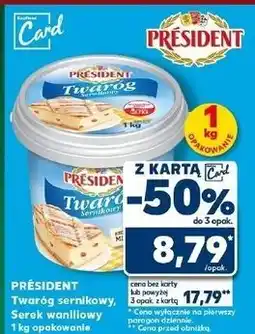 Kaufland Twaróg śmietankowy President oferta