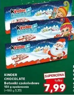 Kaufland Czekoladki świąteczne mikołaj Kinder Chocolate oferta