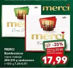 Kaufland Bombonierka zielona Storck Merci oferta