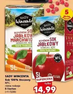 Kaufland Sok jabłkowy Sady Wincenta oferta