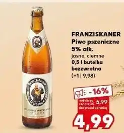 Kaufland Piwo Franziskaner Hefe-Weissbier Naturtrub oferta
