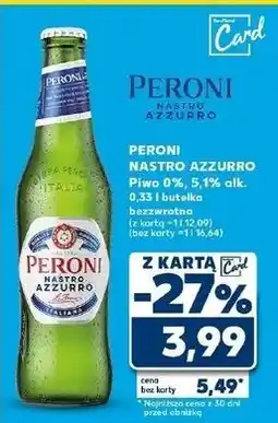 Kaufland Piwo Peroni Nastro Azzurro oferta