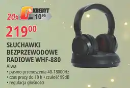 E.Leclerc Słuchawki bezprzewodowe radiowe whf-880 Aiwa oferta