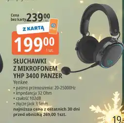 E.Leclerc Słuchawki yhp 3400 panzer Yenkee oferta