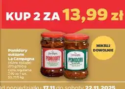 Netto Pomidory suszone w oleju z ziołami paski La Campagna oferta