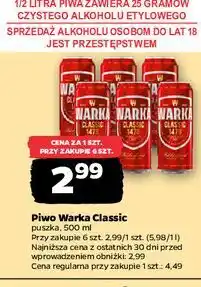 Netto Piwo Warka oferta