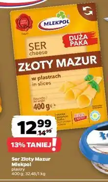 Netto Ser złoty mazur - plastry Mlekpol oferta