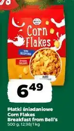 Netto Płatki corn flakes Breakfast From Bell's oferta