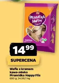 Netto Wafle z kremem kawa-mleko Flis Happy Piramidki oferta