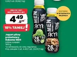 Netto Jogurt ciastko z czekoladą Bakoma Men Skyr Protein oferta