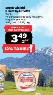 Netto Serek wiejski z serem ricotta Hochland Almette oferta