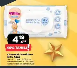 Netto Chusteczki nawilżane aqua Millu oferta