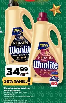 Netto Płyn do prania mix color fruity Woolite Keratin oferta