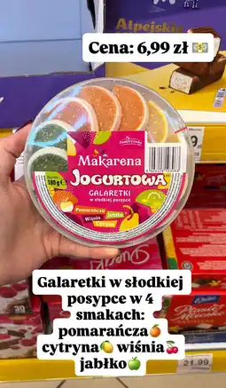 Dino Galaretki jogurtowe w słodkiej posypce Makarena oferta