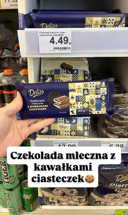 Dino Czekolada mleczna z kawałkami ciasteczek Deliss oferta