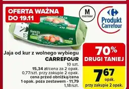 Carrefour Market Jaja od kur z wolnego wybiegu CARREFOUR oferta