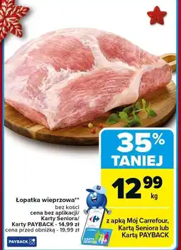 Carrefour Market Łopatka wieprzowa bez kości Carrefour Market oferta