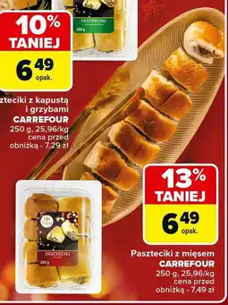 Carrefour Market Paszteciki z mięsem Carrefour oferta