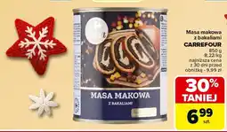 Carrefour Market Masa makowa z bakaliami CARREFOUR 850g oferta
