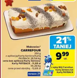 Carrefour Market Makowiec CARREFOUR 350g oferta