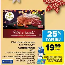 Carrefour Market Filet z kaczki z sosem żurawinowym CARREFOUR oferta