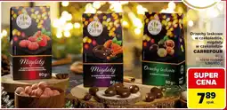 Carrefour Market Orzechy laskowe w czekoladzie, migdały w czekoladzie CARREFOUR oferta