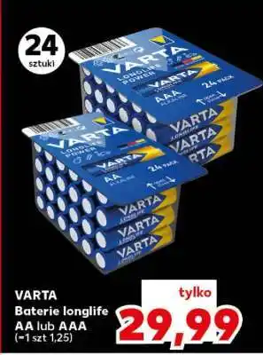 VARTA Baterie Longlife AA lub AAA