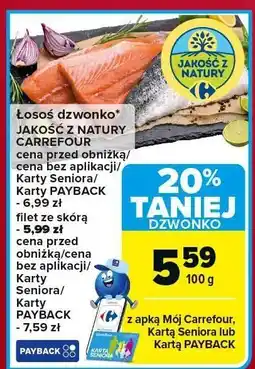 Carrefour Market Łosoś dzwonko Jakość z Natury Carrefour oferta