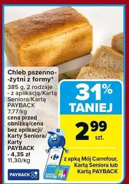 Carrefour Market Chleb pszenno-żytni z formy Carrefour Market oferta