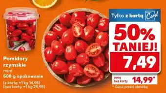 Pomidory rzymskie mini 500 g opakowanie