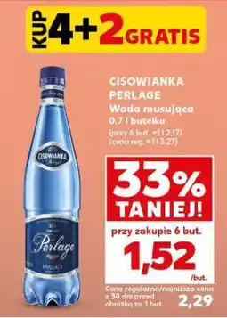Kaufland CISOWIANKA PERLAGE Woda musująca 0,7 l butelka oferta