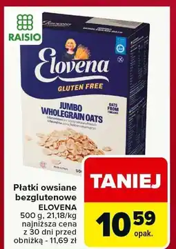 Carrefour Market Płatki owsiane bezglutenowe ELOVENA oferta