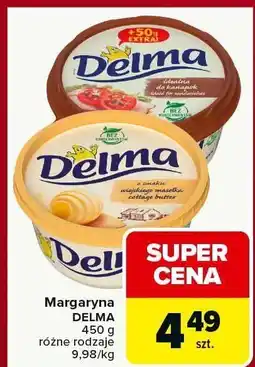 Carrefour Market Margaryna DELMA różne rodzaje oferta