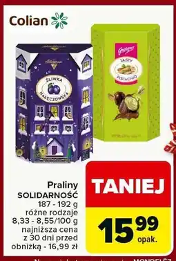 Carrefour Market Praliny SOLIDARNOŚĆ różne rodzaje Colian oferta