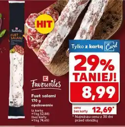 Kaufland Fuet salami oferta
