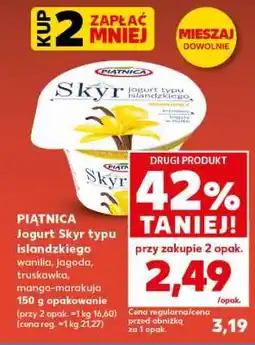 Kaufland PIĄTNICA Jogurt Skyr typu islandzkiego oferta