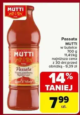 Carrefour Market Passata MUTTI w butelce 700g oferta