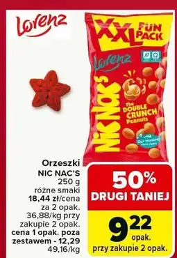Carrefour Market Orzeszki NIC NAC'S różne smaki Lorenz oferta