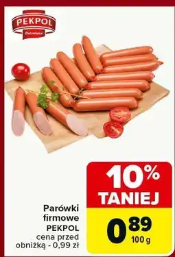 Carrefour Market Parówki firmowe PEKPOL oferta