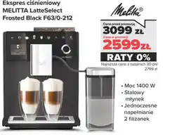 Neonet Ekspres ciśnieniowy MELITTA LatteSelect Frosted Black F63/0-212 oferta