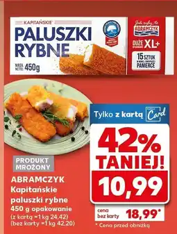 Kaufland Paluszki rybne Abramczyk kapitańskie 450 g oferta