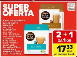 Carrefour Market Kawa w kapsułkach DOLCE GUSTO NESCAFE różne rodzaje 86-256g oferta
