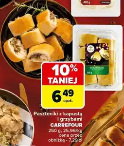 Carrefour Paszteciki z kapustą i grzybami Carrefour oferta