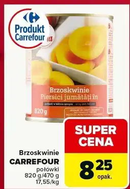 Carrefour Market Brzoskwinie półówki CARREFOUR 820g/470g oferta