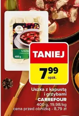 Carrefour Uszka z kapustą i grzybami Carrefour oferta