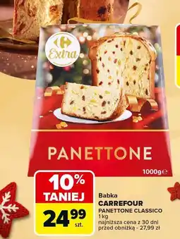 Carrefour Babka CARREFOUR PANETTONE CLASSICO 1kg oferta