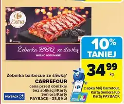 Carrefour Żeberka barbecue ze śliwką wolno gotowane CARREFOUR oferta